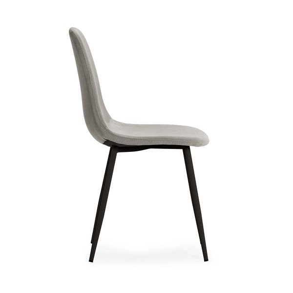 Scaune de dining gri-deschis 4 buc. tapițate Minka – Marckeric-image-3