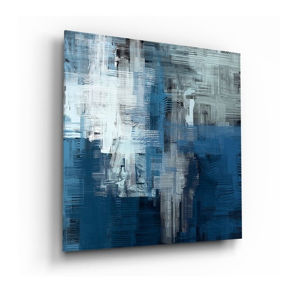 Tablou din sticlă Insigne Blue Touch, 60 x 60 cm