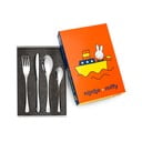 Tacâmuri argintii pentru copii din oțel inoxidabil 4 buc. Miffy – Zilverstad