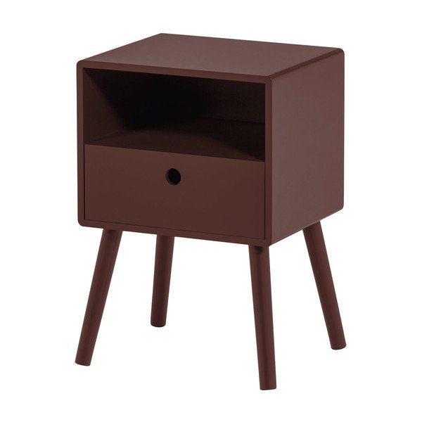 Noptieră burgundy din MDF Ozzy – WOOOD