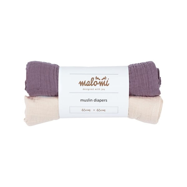 Scutece 2 buc. din muselină Muslin – Malomi Kids