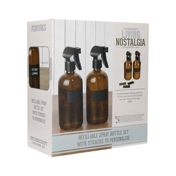 Sticle pentru produse de curățare 2 buc. Living Nostalgia – Kitchen Craft-image-2