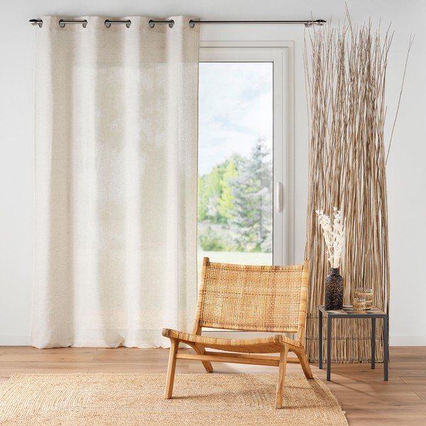 Draperie crem 140x240 cm Pauline – douceur d'intérieur-image-1