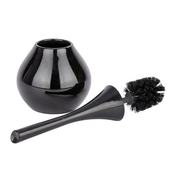 Perie toaletă Wenko Flakon, negru-image-1