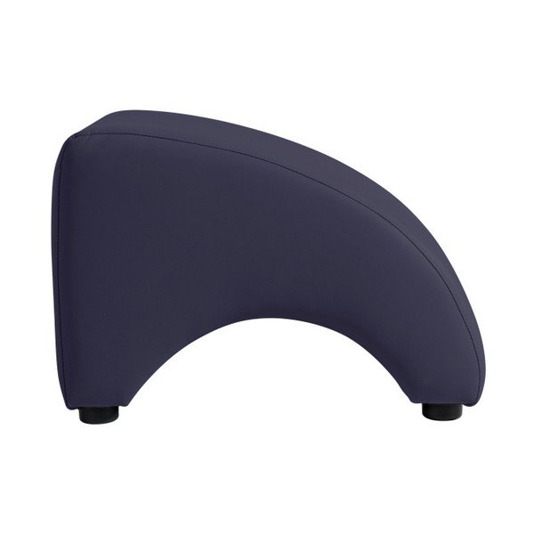 Taburet din imitație de piele Max Winzer Brandford, albastru închis-image-2