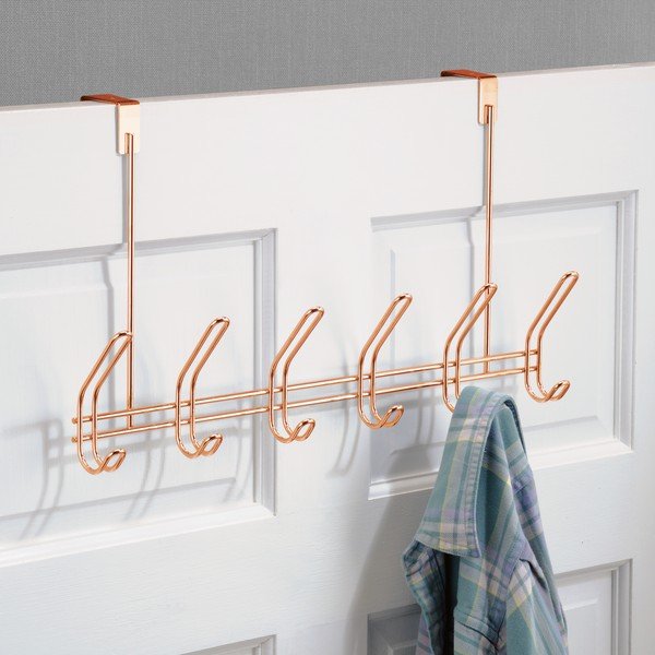 Cuier de ușă arămiu din metal 48 cm Classico – iDesign-image-1