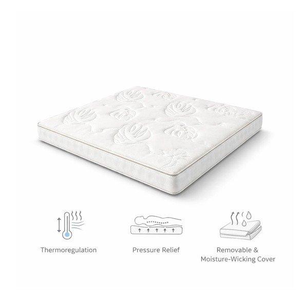 Saltea mediu-fermă din spumă 140x200 cm Smooth Vibe – Bonami Selection-image-3