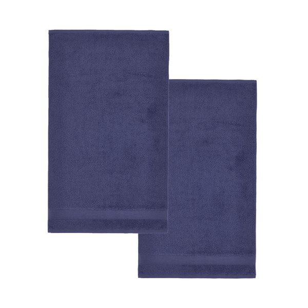 Prosoape albastru-închis 2 buc. din bumbac din frotir 90x140 cm Anti-Bacterial – Catherine Lansfield