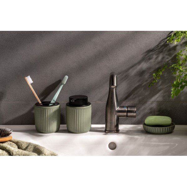 Set de accesorii de baie verde din ceramică  Neat  – PT LIVING-image-1