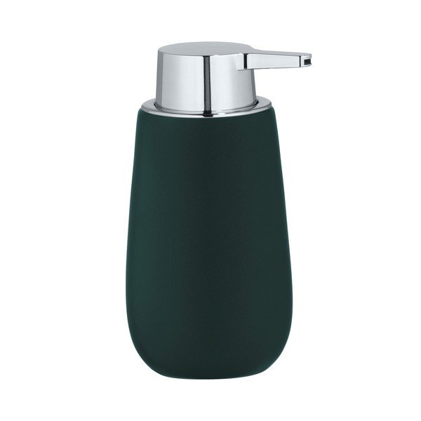 Dozator / dispenser săpun din ceramică Wenko Badi, verde-image-1