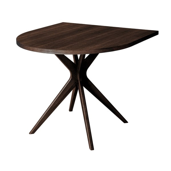 Masă de dining cu aspect de lemn de nuc 90x90 cm Jubi – Ragaba