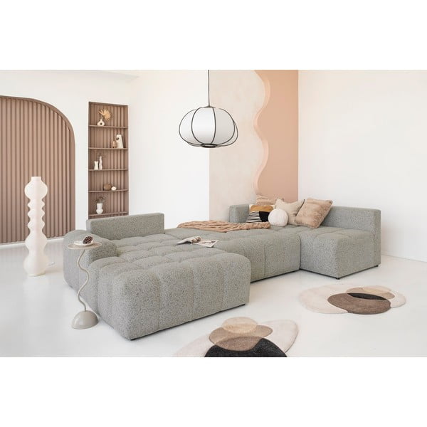 Colțar modular maro deschis extensibil/cu spațiu de depozitare (cu colț pe partea dreaptă) Lulu – Miuform-image-4