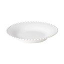 Farfurie adâncă din gresie ceramică Costa Nova Pearl, ⌀ 24 cm, alb