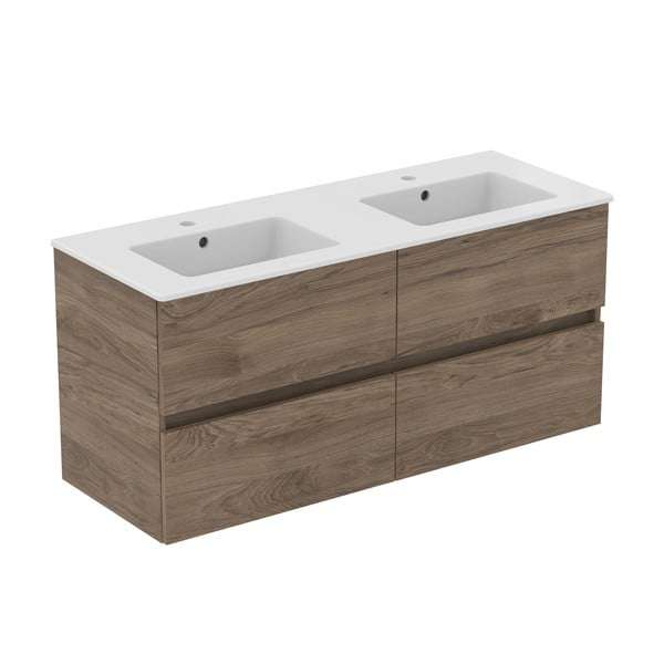 Dulap sub chiuvetă în culoare naturală suspendat cu aspect de lemn de nuc 120x55 cm Eurovit+ – Ideal Standard-image-3