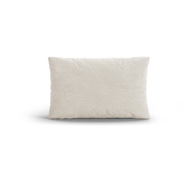 Pernă pentru canapea albă cu tapițerie din țesătură bouclé Poppy – Micadoni 