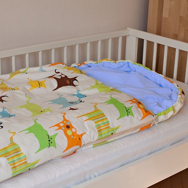 Sac de dormit pentru copii Bartex Animăluțe colorate, 70 x 180 cm-image-1