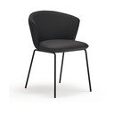 Set de scaune de sufragerie negru 2 buc. tapițat Add – Teulat