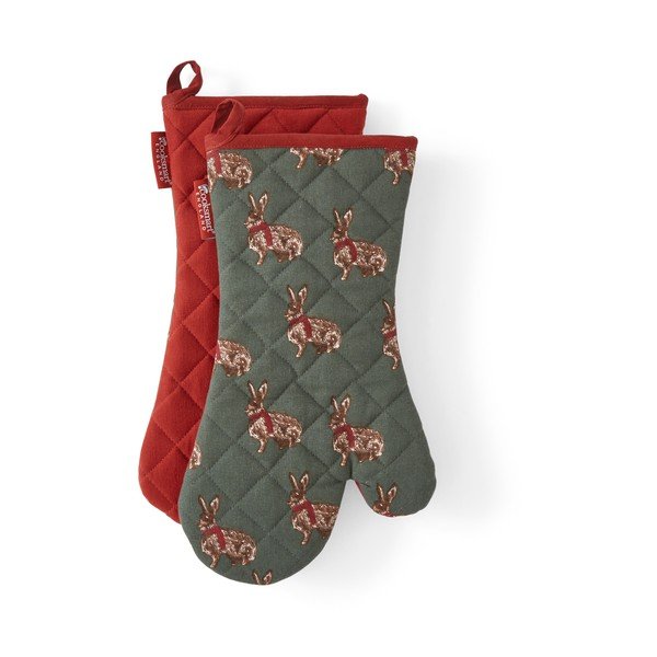 Set de mănuși de bucătărie 2 buc. din bumbac Heritage Hare – Cooksmart ®-image-1