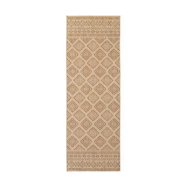 Covor tip traversă pentru interior și exterior bej 80x250 cm Mira 1452 – Ayyildiz Carpets