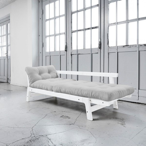 Canapea extensibilă Karup Step White/Light Grey-image-3