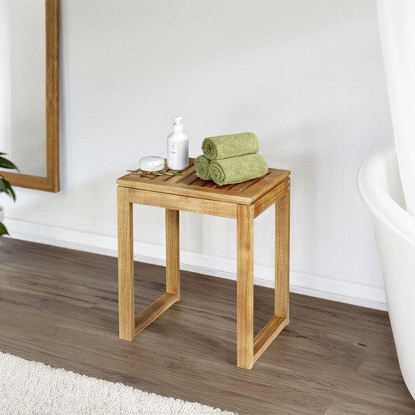 Scaun în culoare naturală din lemn de acacia Fondi – Wenko-image-1