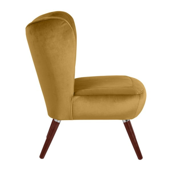 Fotoliu Max Winzer Sari Velvet, galben-image-2