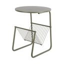 Măsuță auxiliară rotundă din metal ø 40 cm Riqueza Revista – Leitmotiv