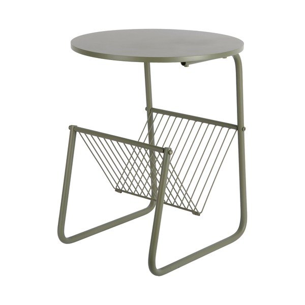 Măsuță auxiliară rotundă din metal ø 40 cm Riqueza Revista – Leitmotiv