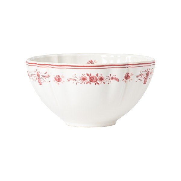 Bol mic roșu/alb pentru supă din gresie 770 ml Vila – Costa Nova-image-4