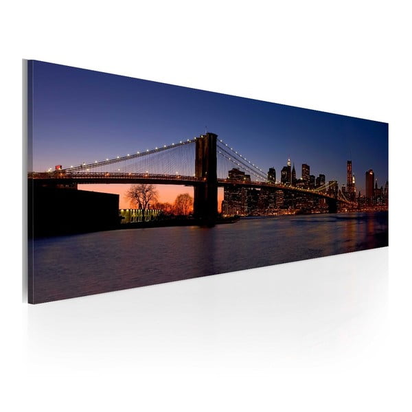 Tablou pe pânză Artgeist Brooklyn Bridge, 120 x 40 cm