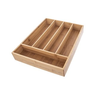 Organizator din bambus pentru tacâmuri pentru sertar 26 x 35 cm - Orion