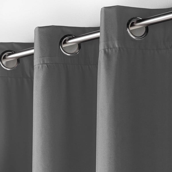 Draperie gri antracit termoizolantă 140x260 cm Icemount – douceur d'intérieur-image-1