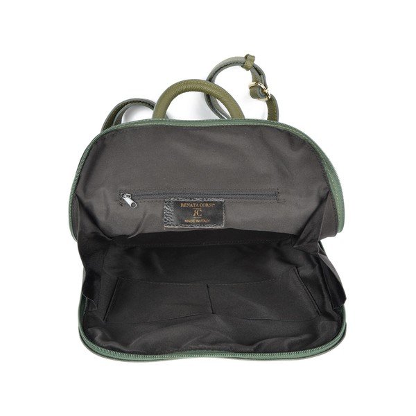 Rucsac din piele Renata Corsi Sofia, verde-image-4