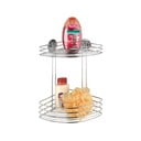 Etajeră de colț autoadezivă cu două rafturi Wenko Turbo - Loc, 20 x 26,5 cm