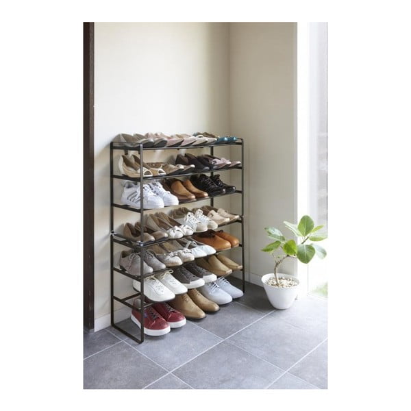 Pantofar ajustabil cu 3 etaje YAMAZAKI Maebashi, negru-image-3