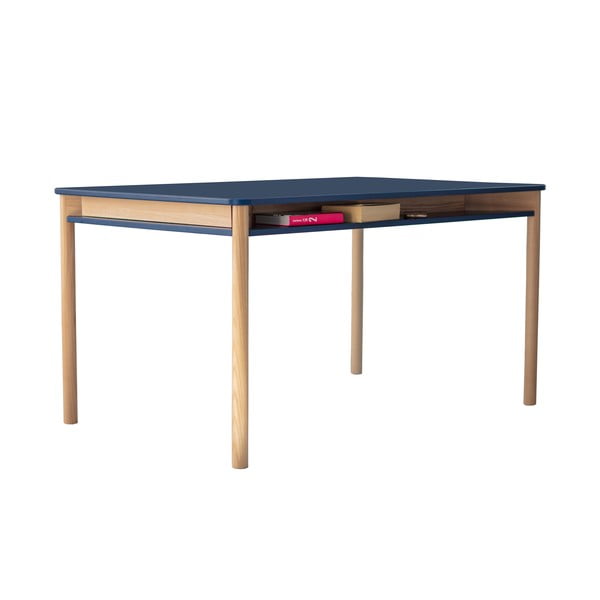 Masă dining din lemn de frasin albastru închis Ragaba Zeen