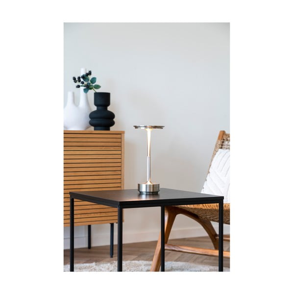 Veioză argintie LED (înălțime 28,5 cm) Lyneham – House Nordic-image-2