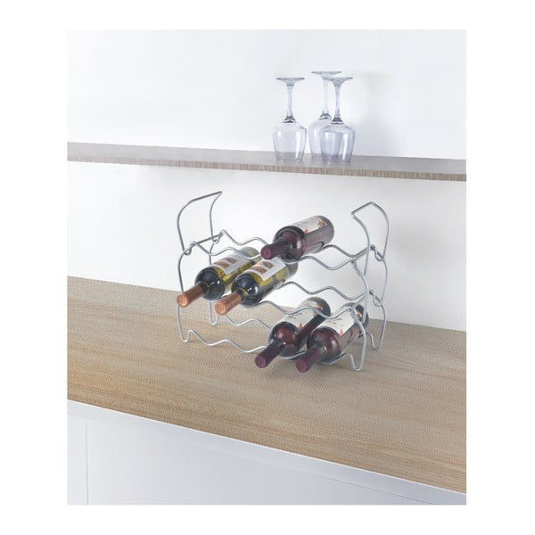 Suport cu 3 nivele pentru 12 sticle de vin Metaltex Wine, lungime 45 cm-image-4