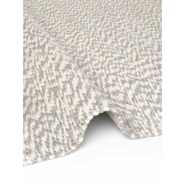 Covor gri deschis/crem țesut manual din lână 140x200 cm Lyon Beans – Elle Decoration-image-4