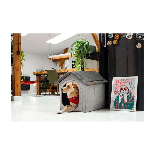 Cușcă pentru câini gri deschis 38x38 cm Home M - Rexproduct-image-3