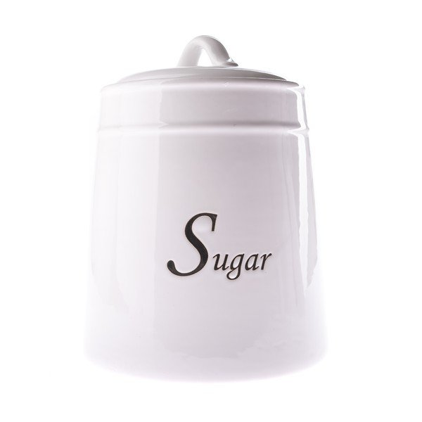 Recipient din ceramică pentru zahăr Dakls, 4120 ml, alb