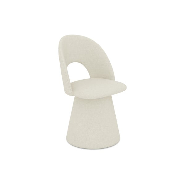Scaun de sufragerie crem tapițat Kalo – Makamii
