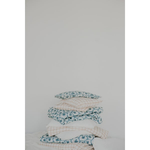 Set pentru pătuț bej Camel Check – Malomi Kids-image-4