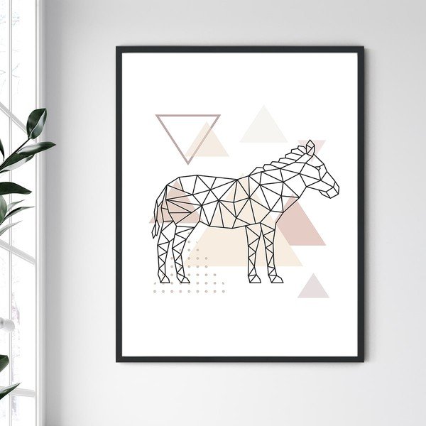 Tablou cu ramă North Carolina Frame Donkey, 30 x 40 cm