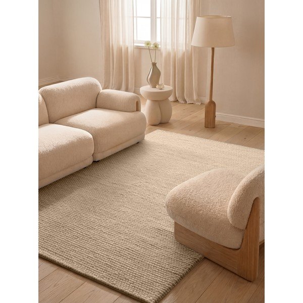 Covor bej țesut manual din lână 200x300 cm Richmond Diana – Ted Baker-image-1