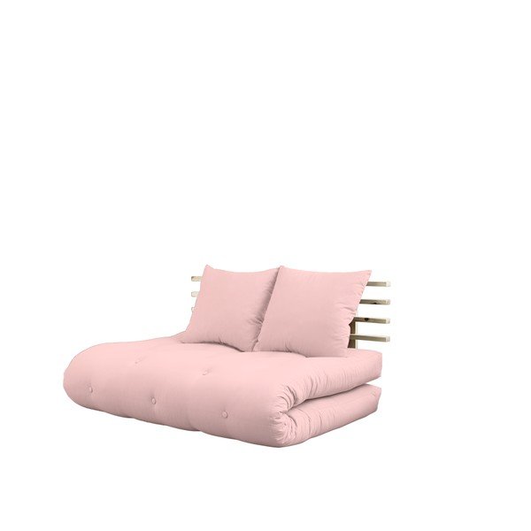 Canapea extensibilă Karup Shin Sano Natural/Pink Peonie-image-4