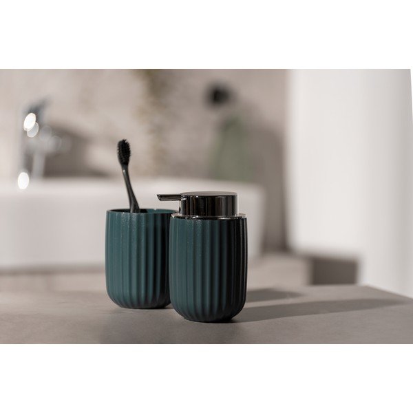 Suport verde de plastic pentru periuțe de dinți Agropoli - Wenko-image-2