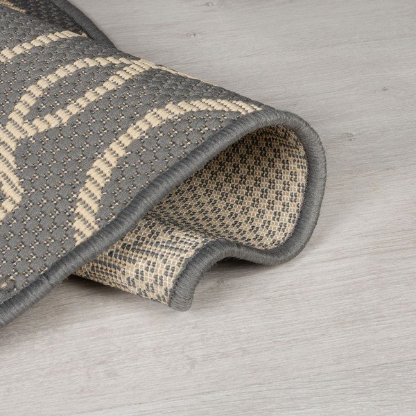 Covor de exterior gri/bej rotund ø 160 cm Milan - Flair Rugs-image-3