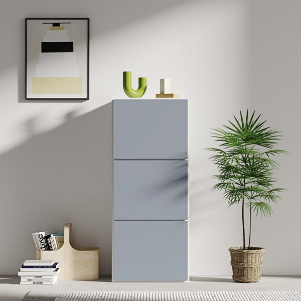 Pantofar alb-gri Bamboo – TemaHome-image-1