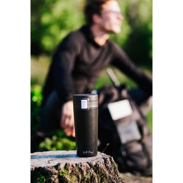 Cană termică Vialli Design Fuori, 400 ml, negru-image-4